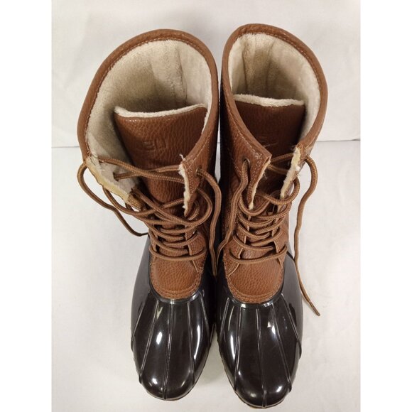 JBU by Jambu Maplewood Women's Black/Brown Duck Boots Size 11M - Picture 5 of 8